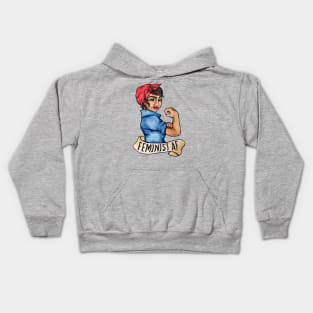 Feminist AF Kids Hoodie